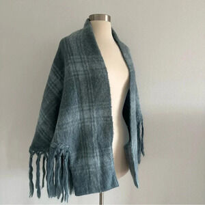 Donegal Design Wool Blend Poncho